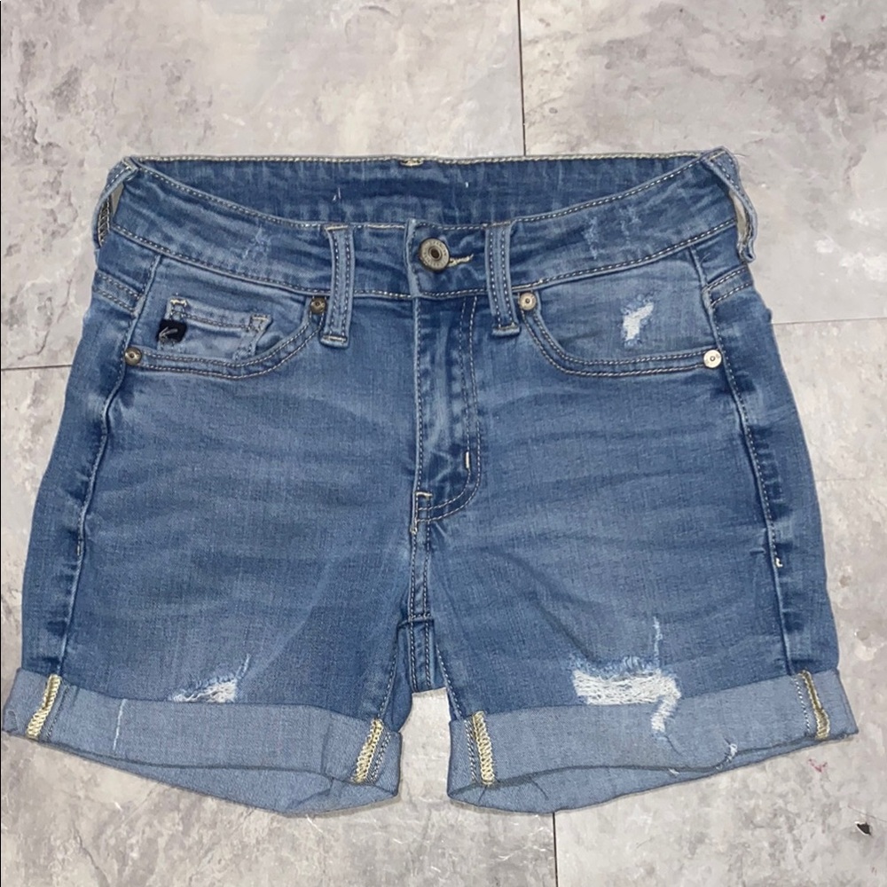 Denim Blue Women's Shorts size 0 Kancan brand summer clothes jean shorts